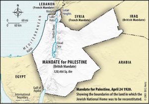 Map 2: Palestine Post-WWI